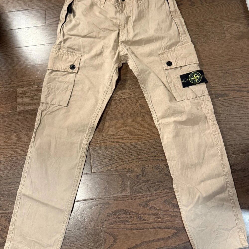 Stone Island 'Old Treatment' Cargo Pants - Sand - 30/30